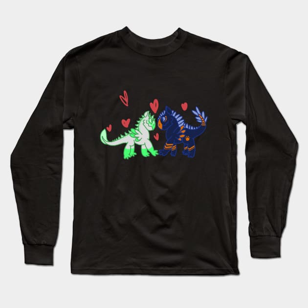 cute dragons Long Sleeve T-Shirt by LemonDirt